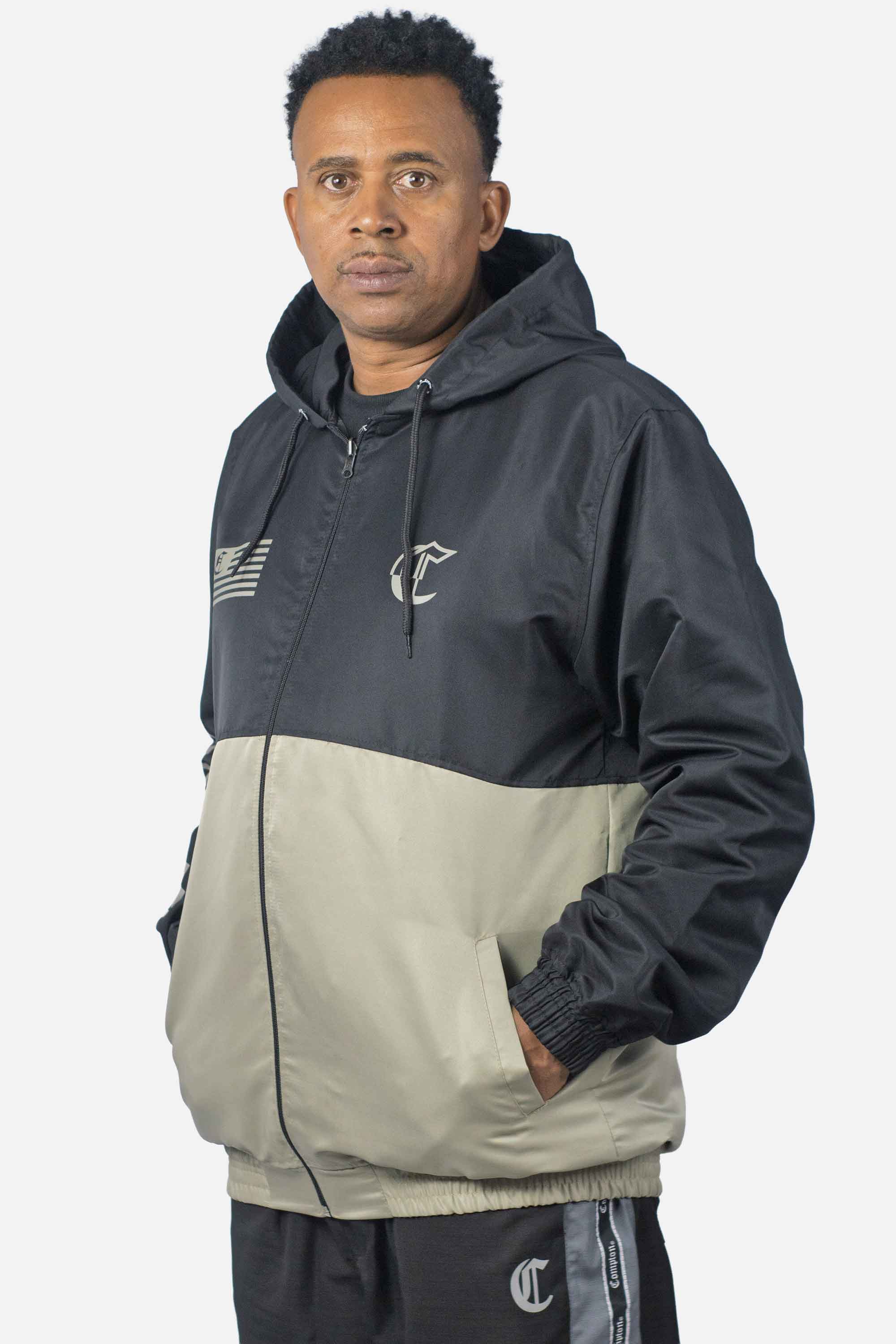 Jaqueta Compton Legacy 2 Cores Preto/Caqui