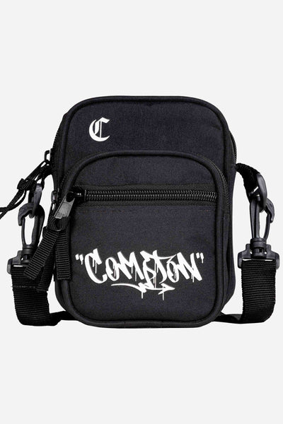 Shoulder Bag Compton Grafite Relevo Preta