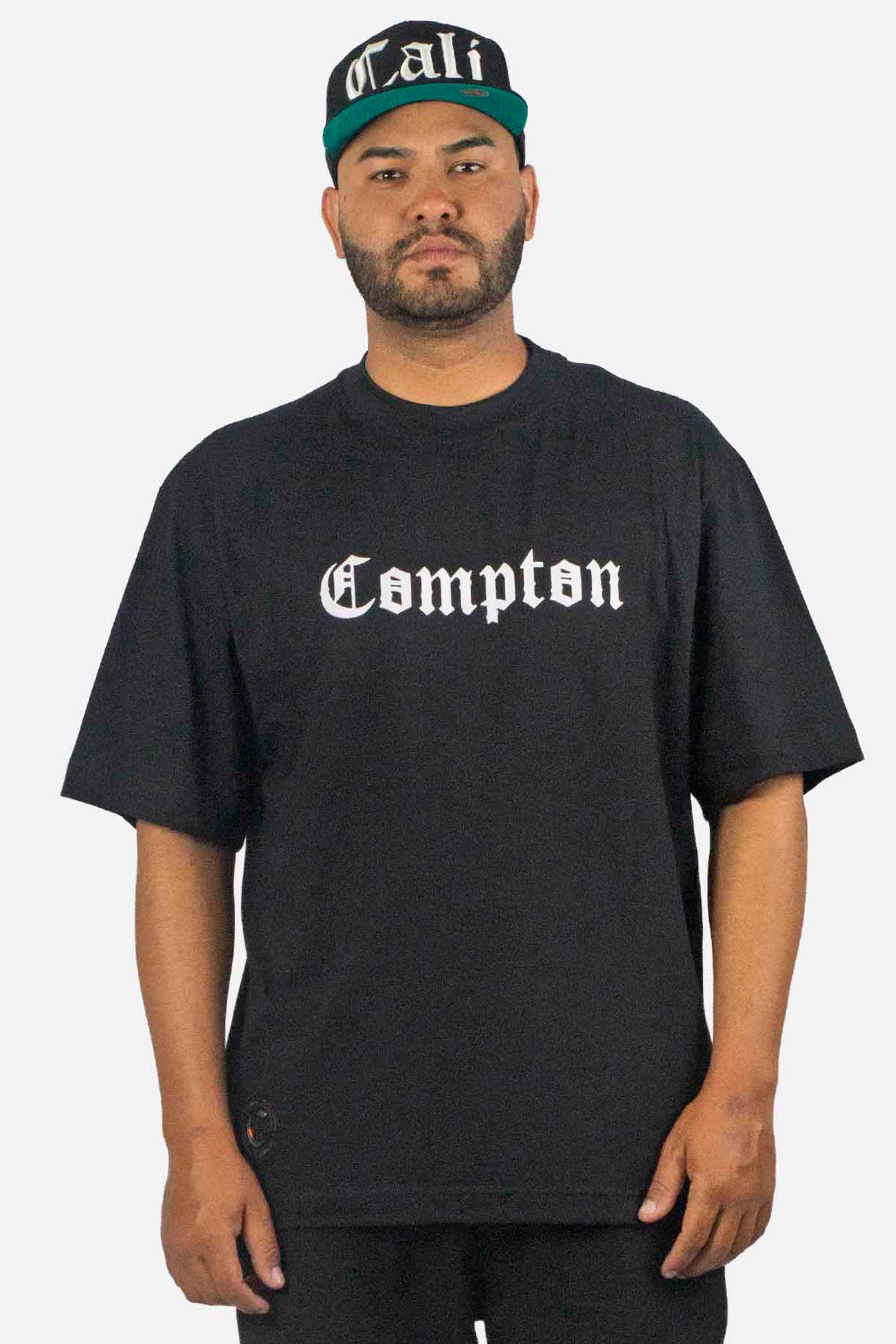 Camiseta Compton Oversized New Logo Furtacor Preta
