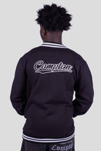 Jaqueta Compton college Bordada Preta