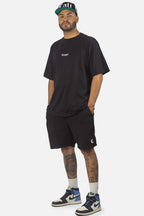 Camiseta Compton Oversized Logo Refletivo Preto