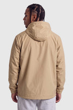 Jaqueta Compton Corta Vento Anorak Vira Bolsa Bege