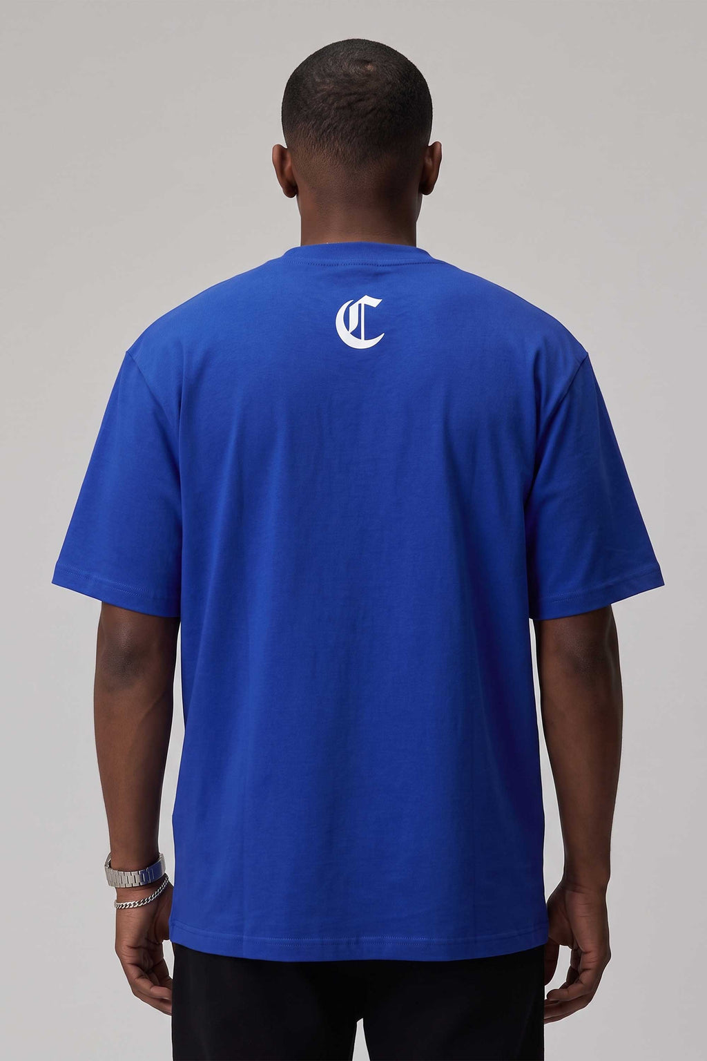 Camiseta Oversized Compton Masculina Streetwear Azul