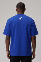 Camiseta Oversized Compton Masculina Streetwear Azul