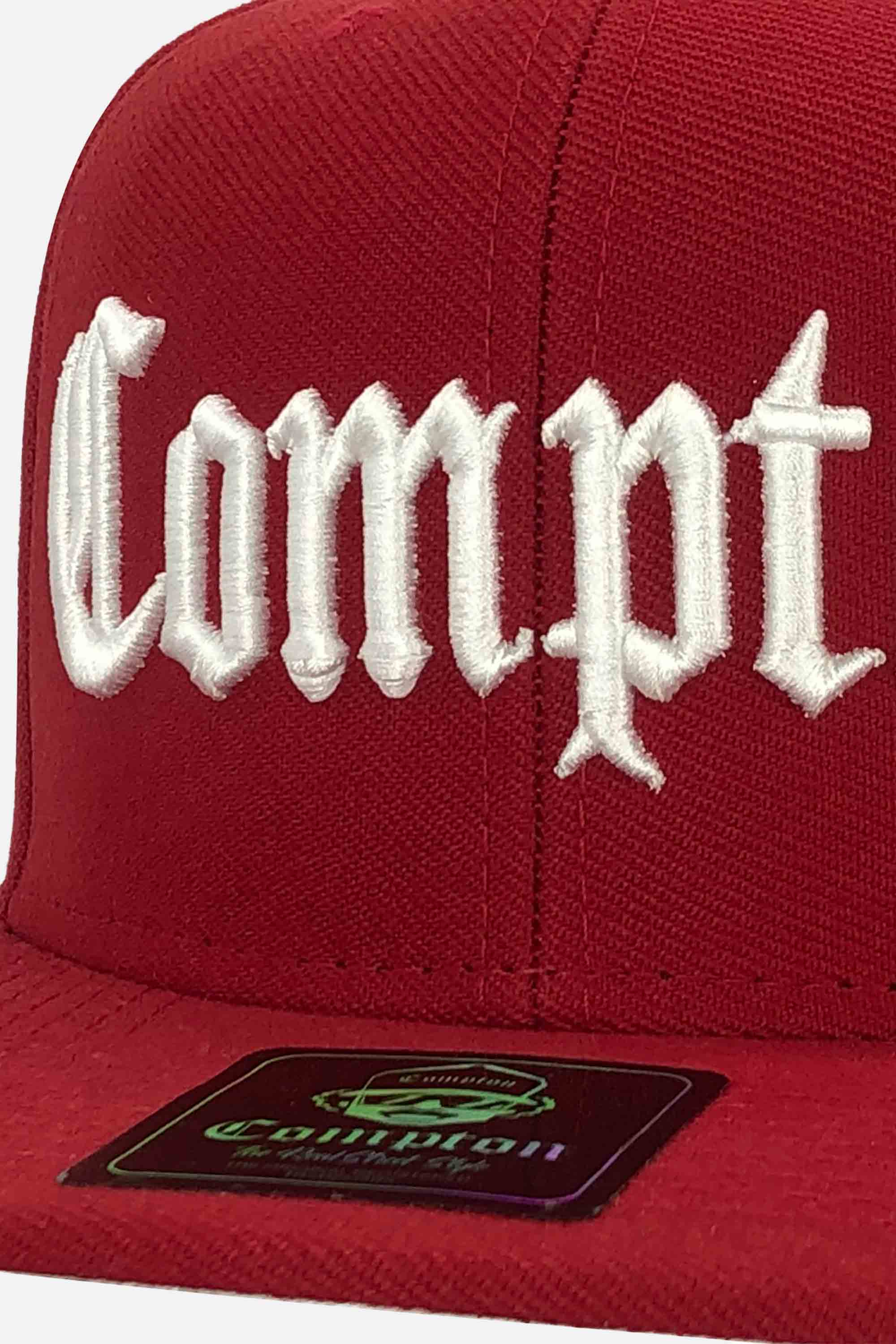 Boné Compton Aba Reta Snapback Classic Vermelho