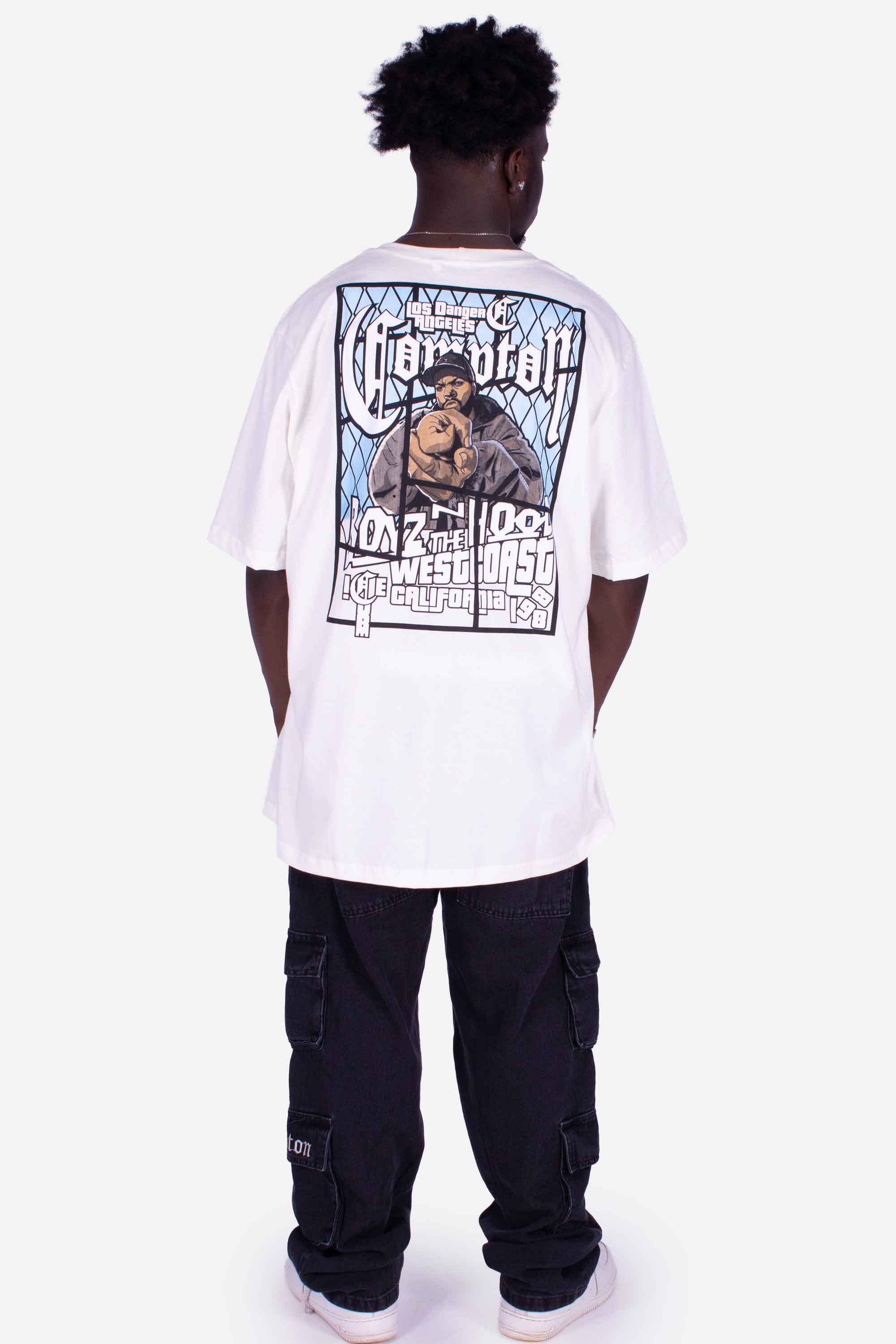 Camiseta Compton Oversized Boyz'N The Hood Off White