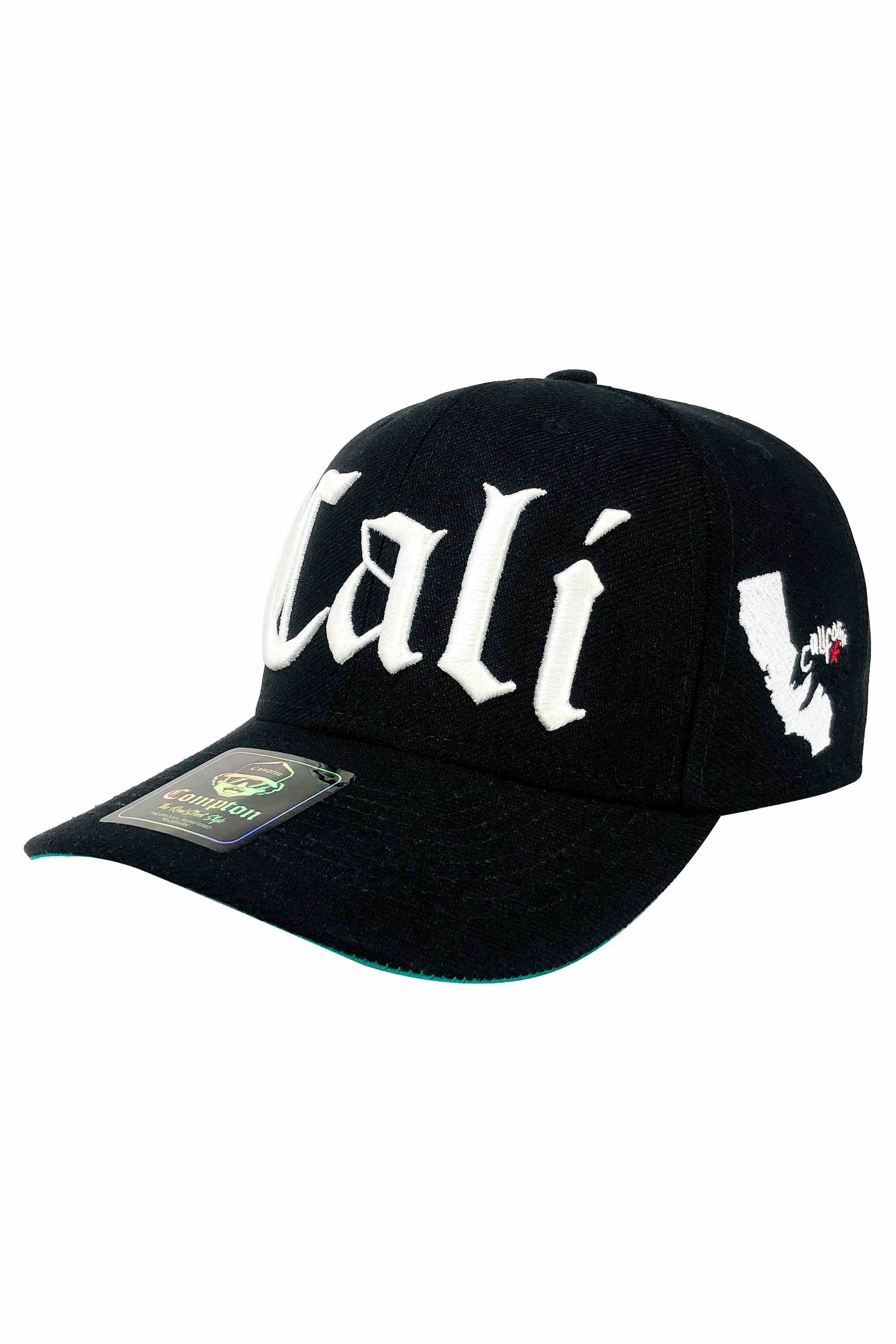 Boné Compton Aba Curva Snapback Cali Preto