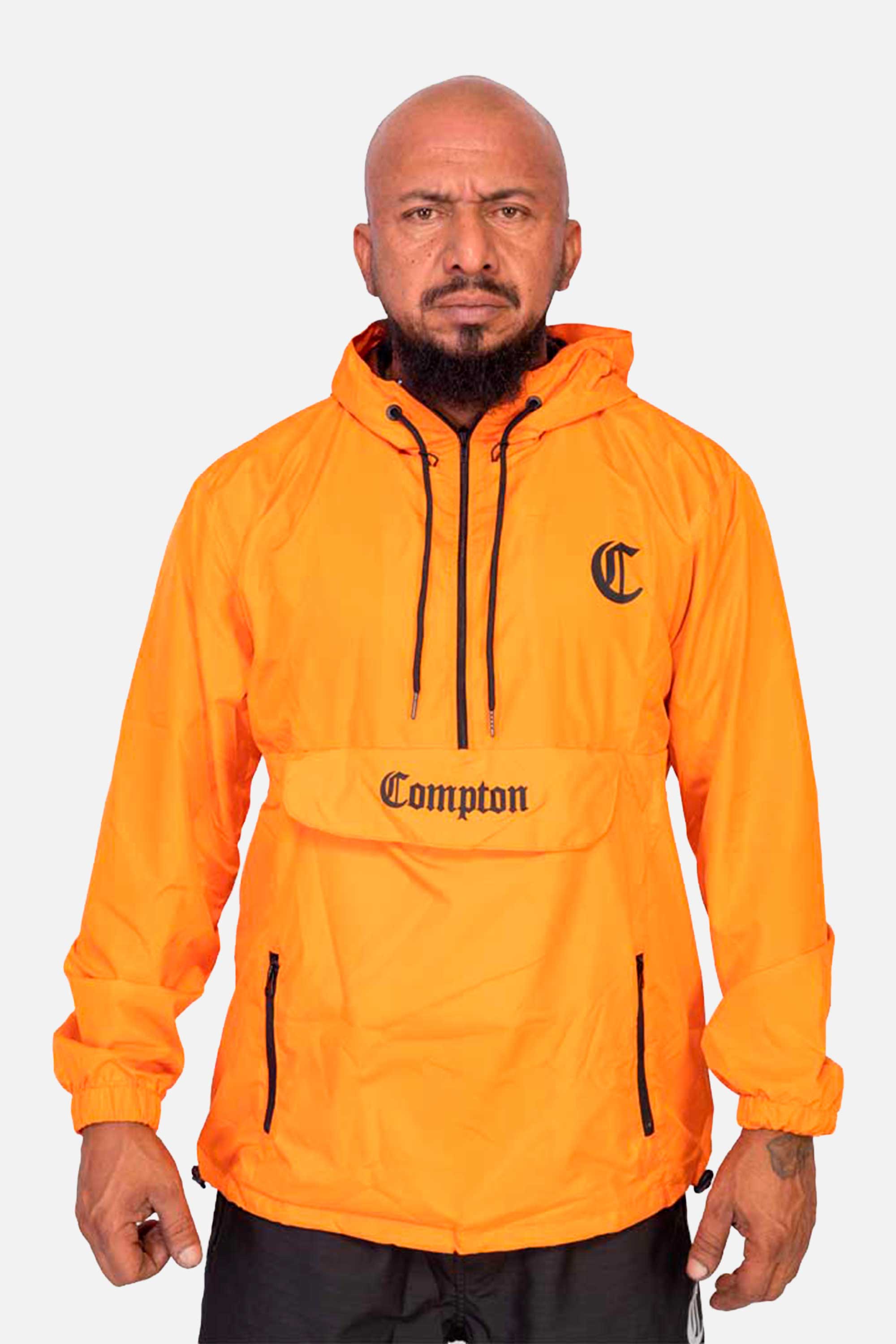 Jaqueta Compton Corta Vento Anorak Laranja