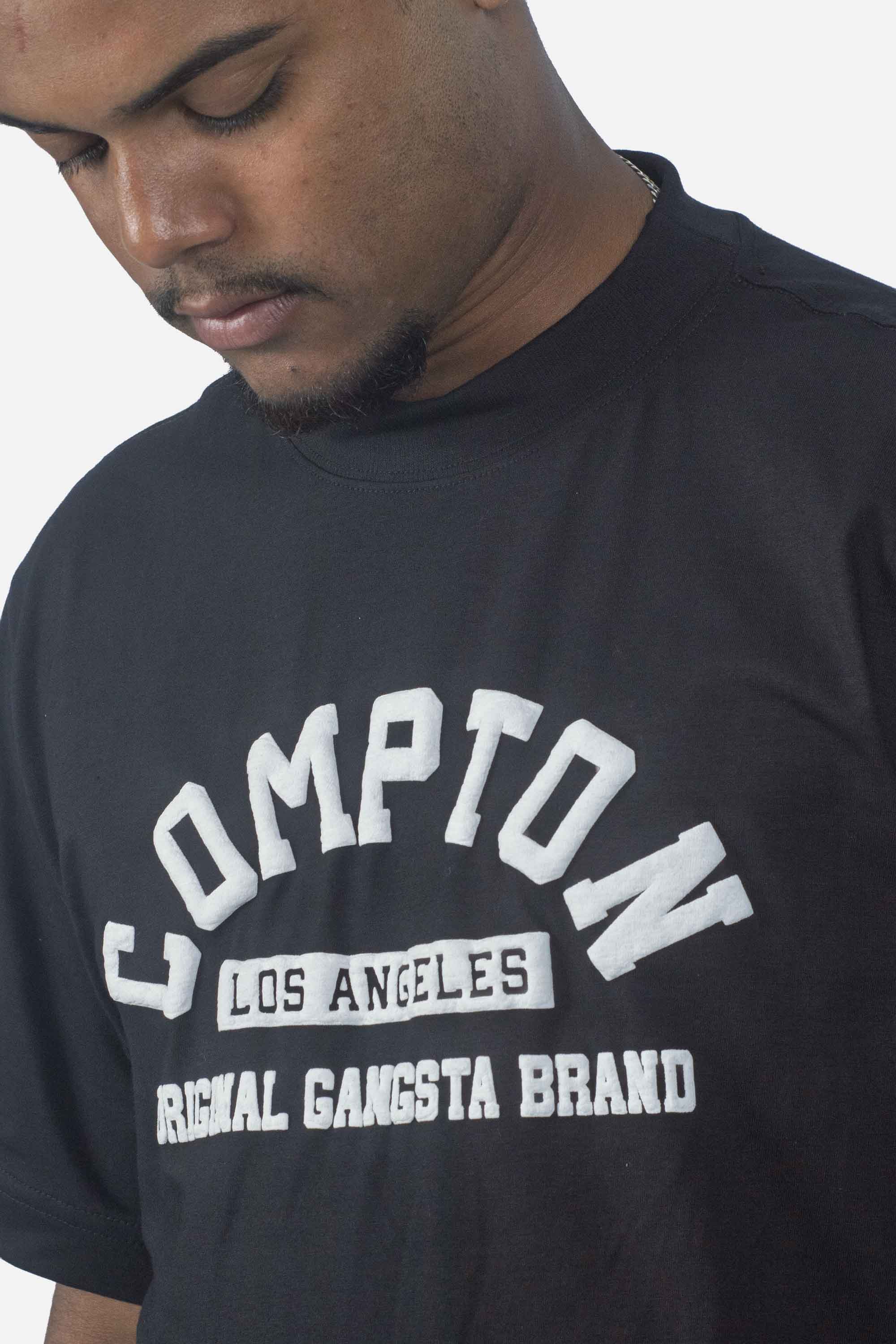 Camiseta Compton Oversized Original Gangsta Brand Preta
