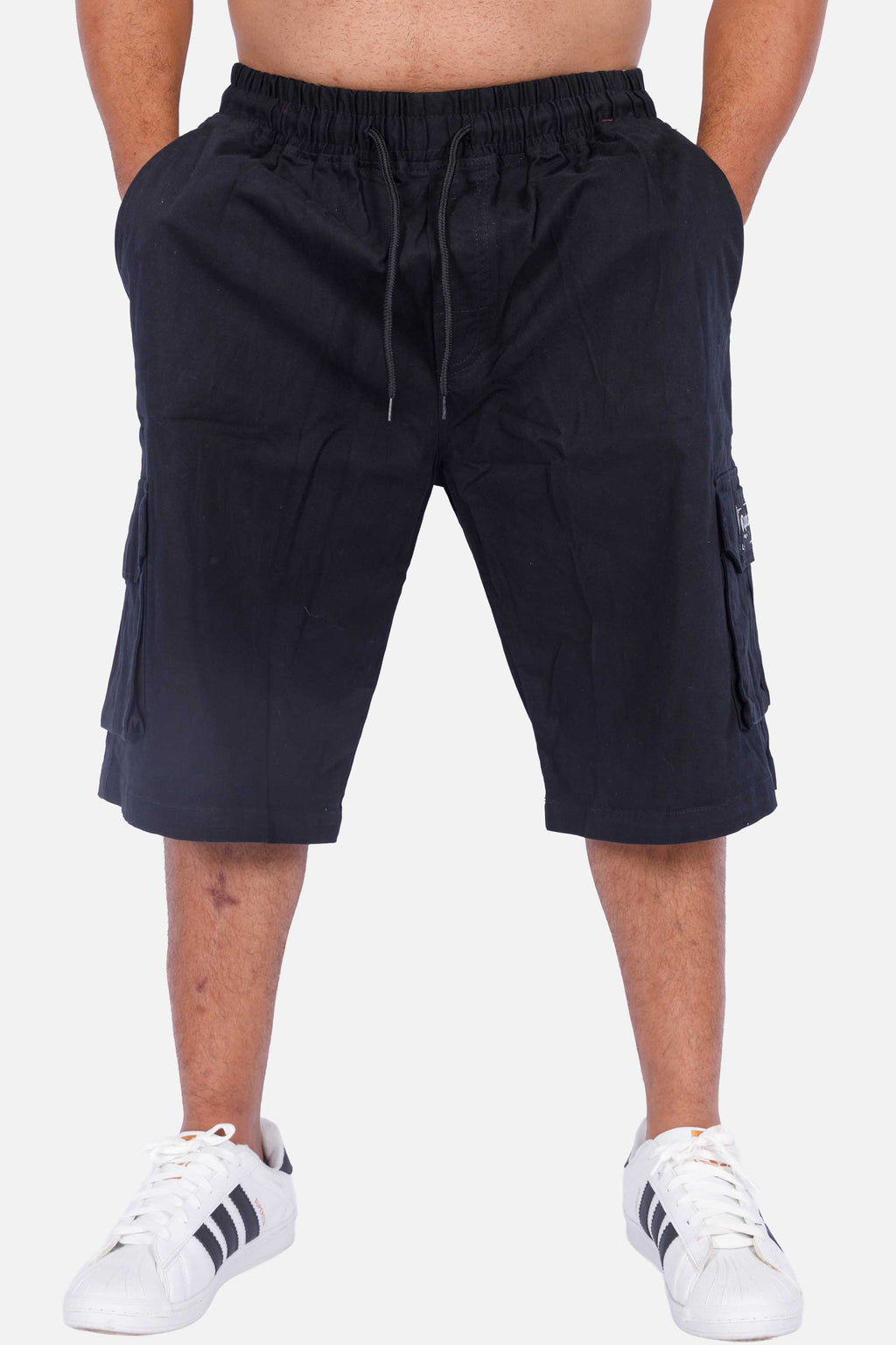 Bermuda Cargo Compton Sarja Black Streets Preta