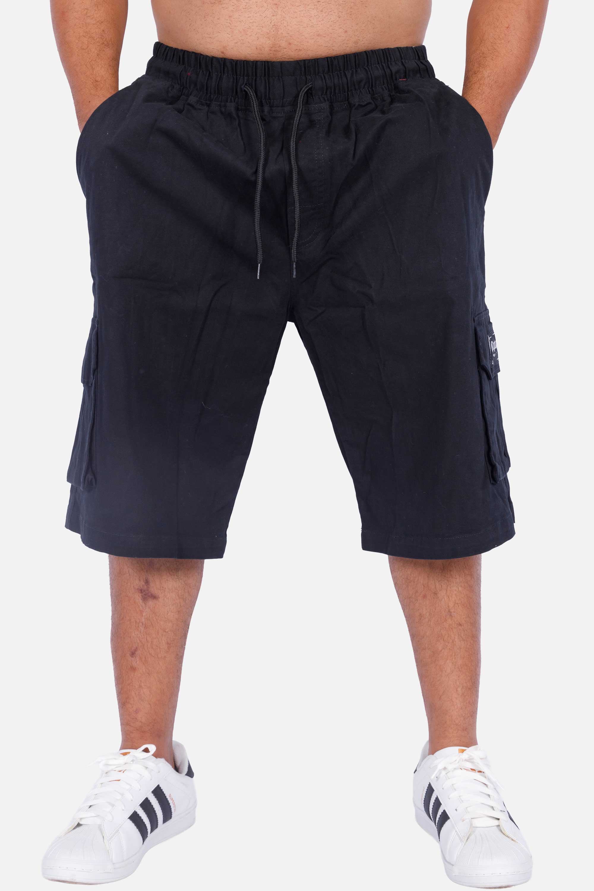 Bermuda Cargo Compton Sarja Black Streets Preta