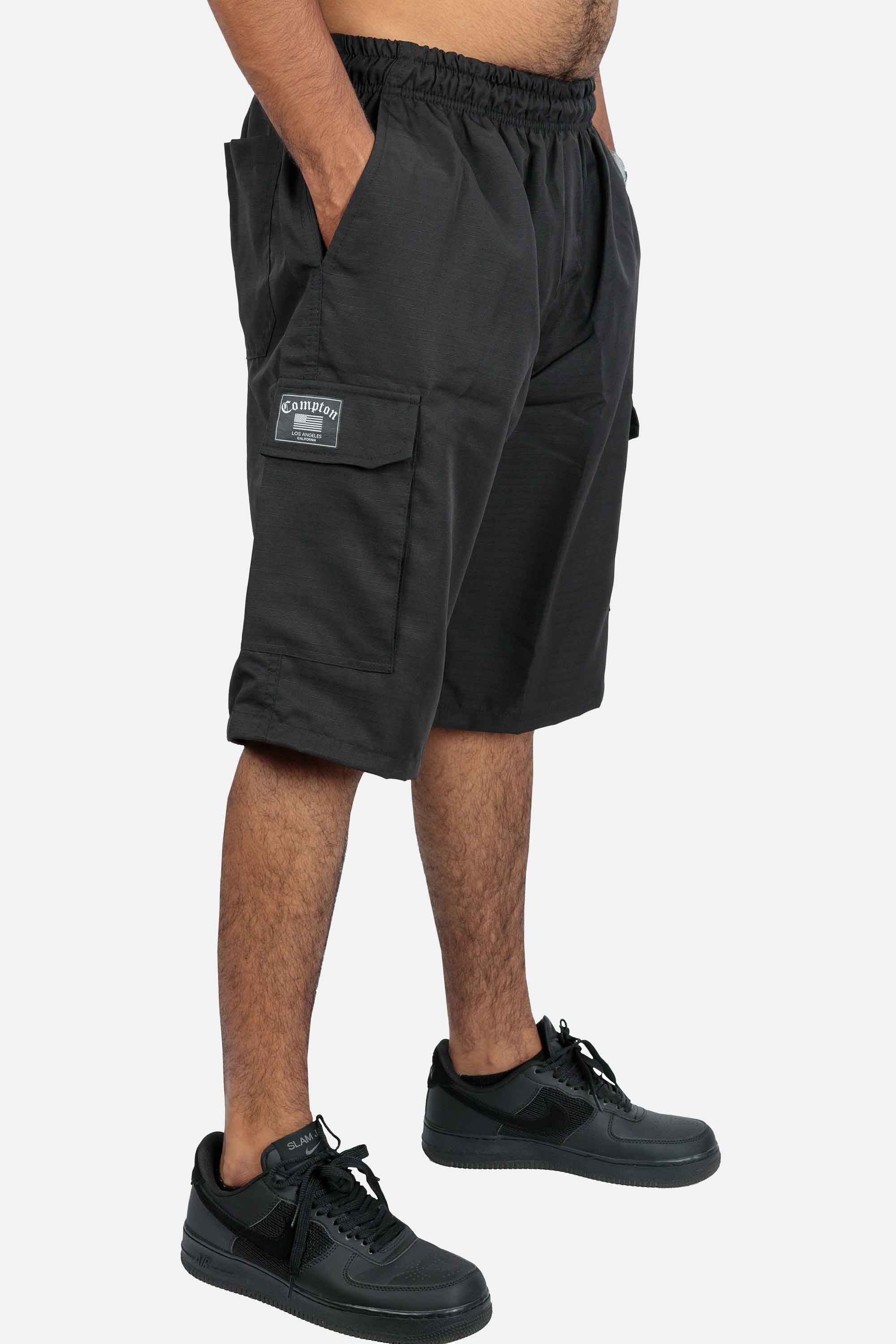 Bermuda Cargo Compton Ripstop Preta