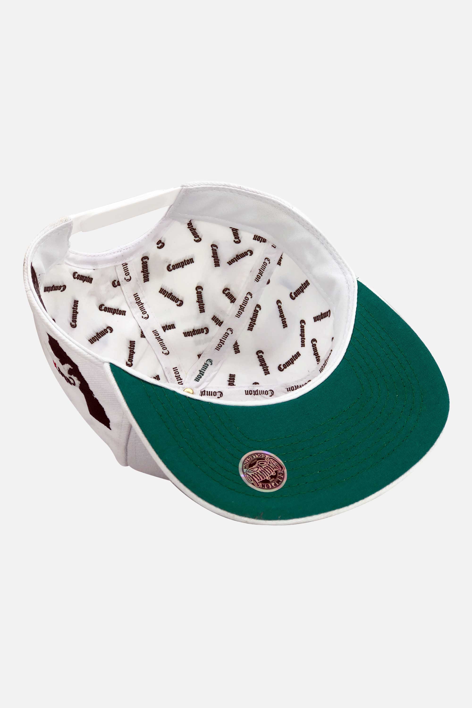 Boné Compton Aba Reta Snapback Cali Branco