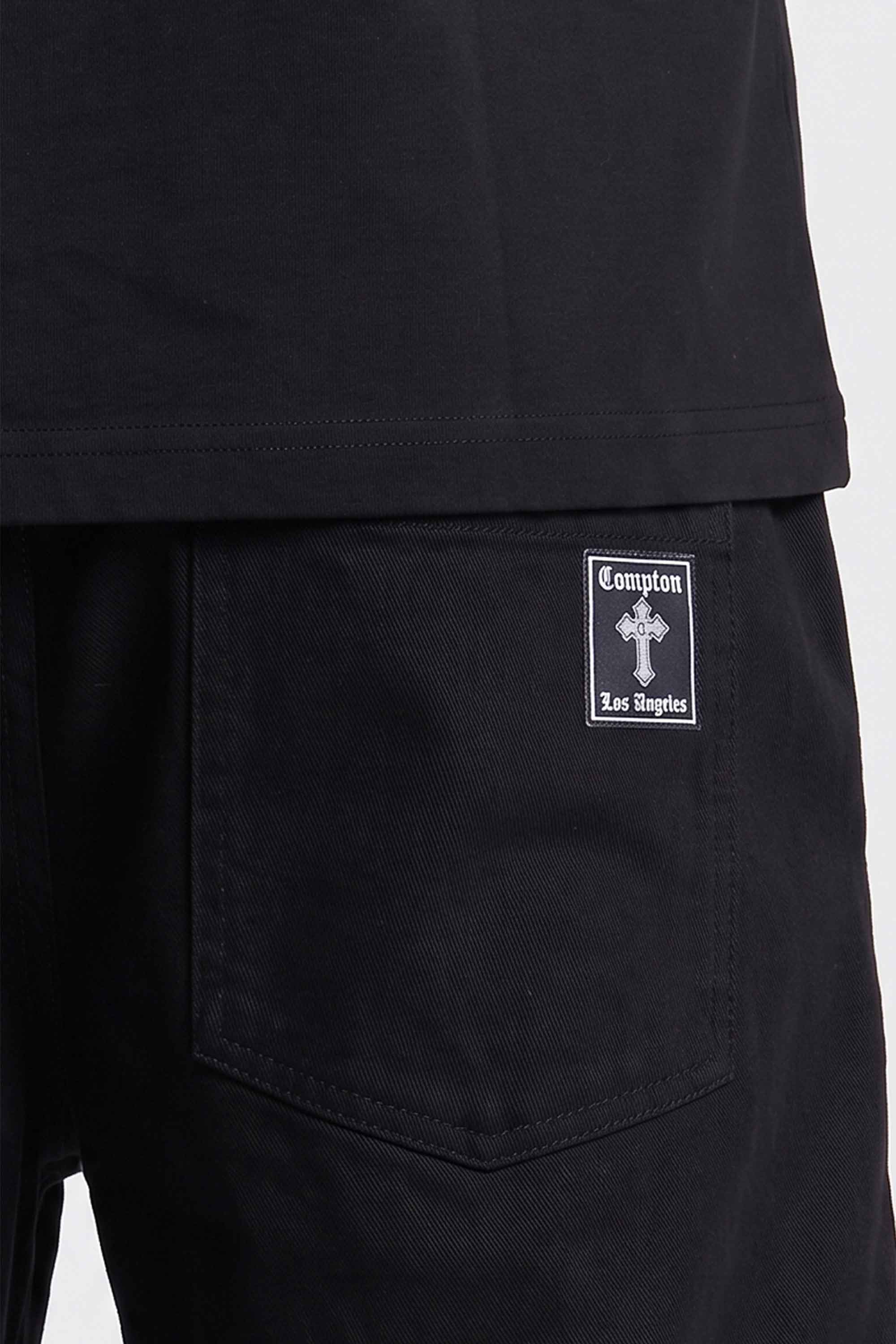 Calça Jeans Baggy Compton Gothic - Black