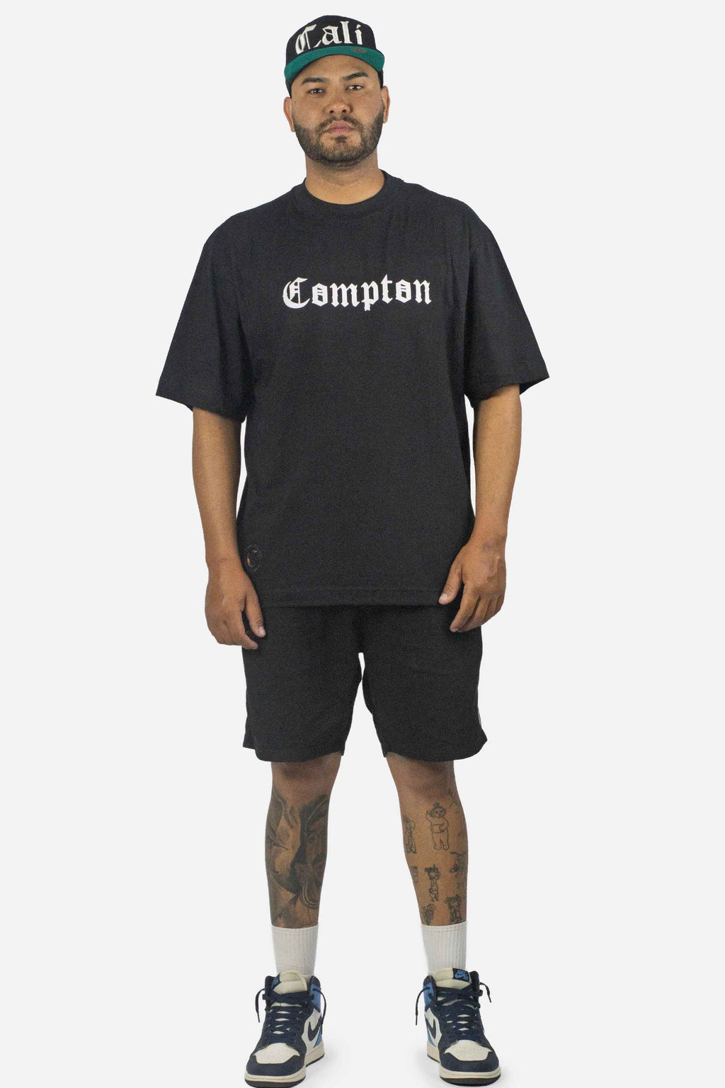 Camiseta Compton Oversized New Logo Furtacor Preta