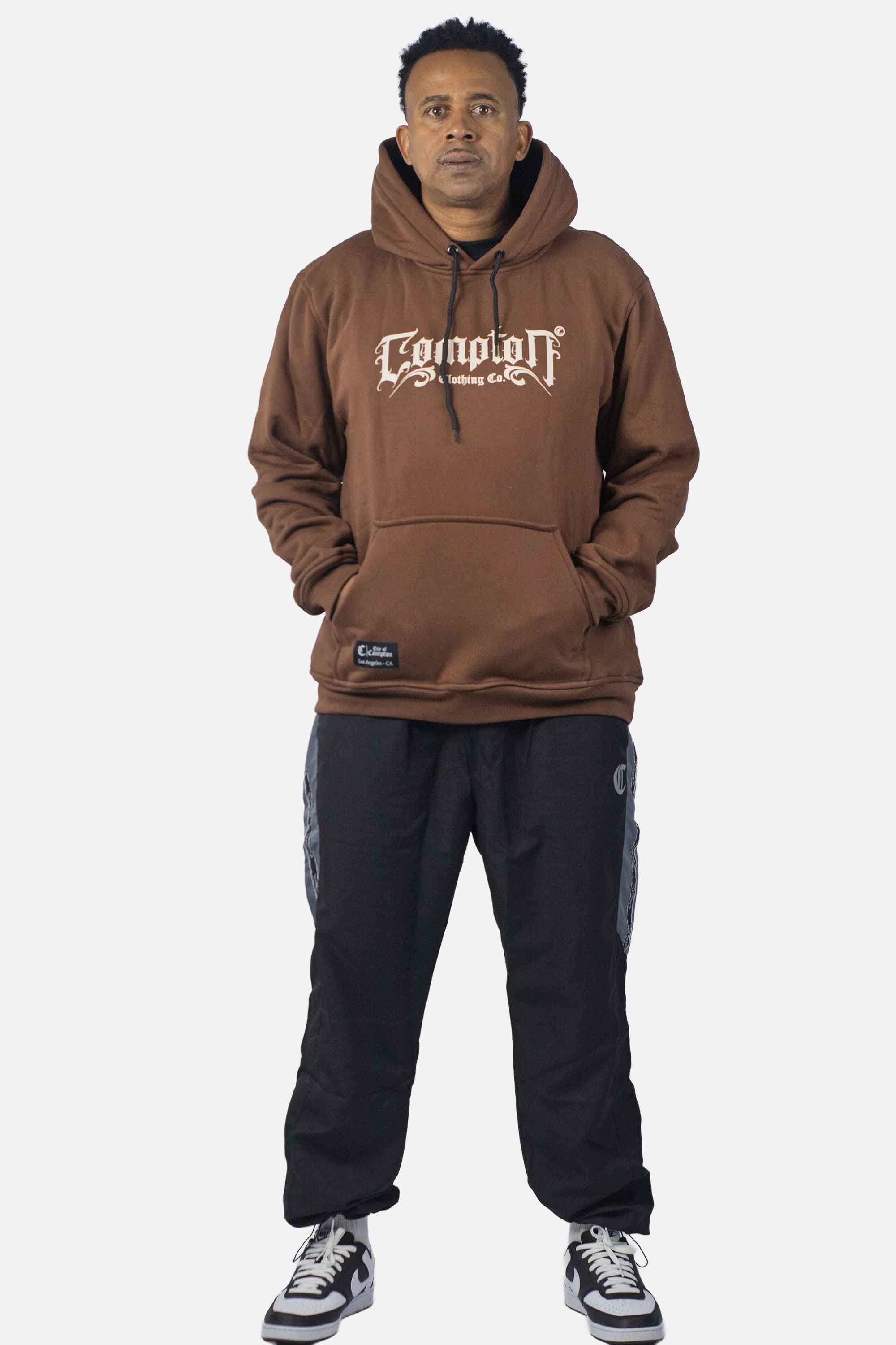 Moletom Compton Canguru Medieval Marrom