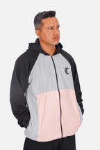 Jaqueta Compton Corta Vento Logo Refletivo Rosa