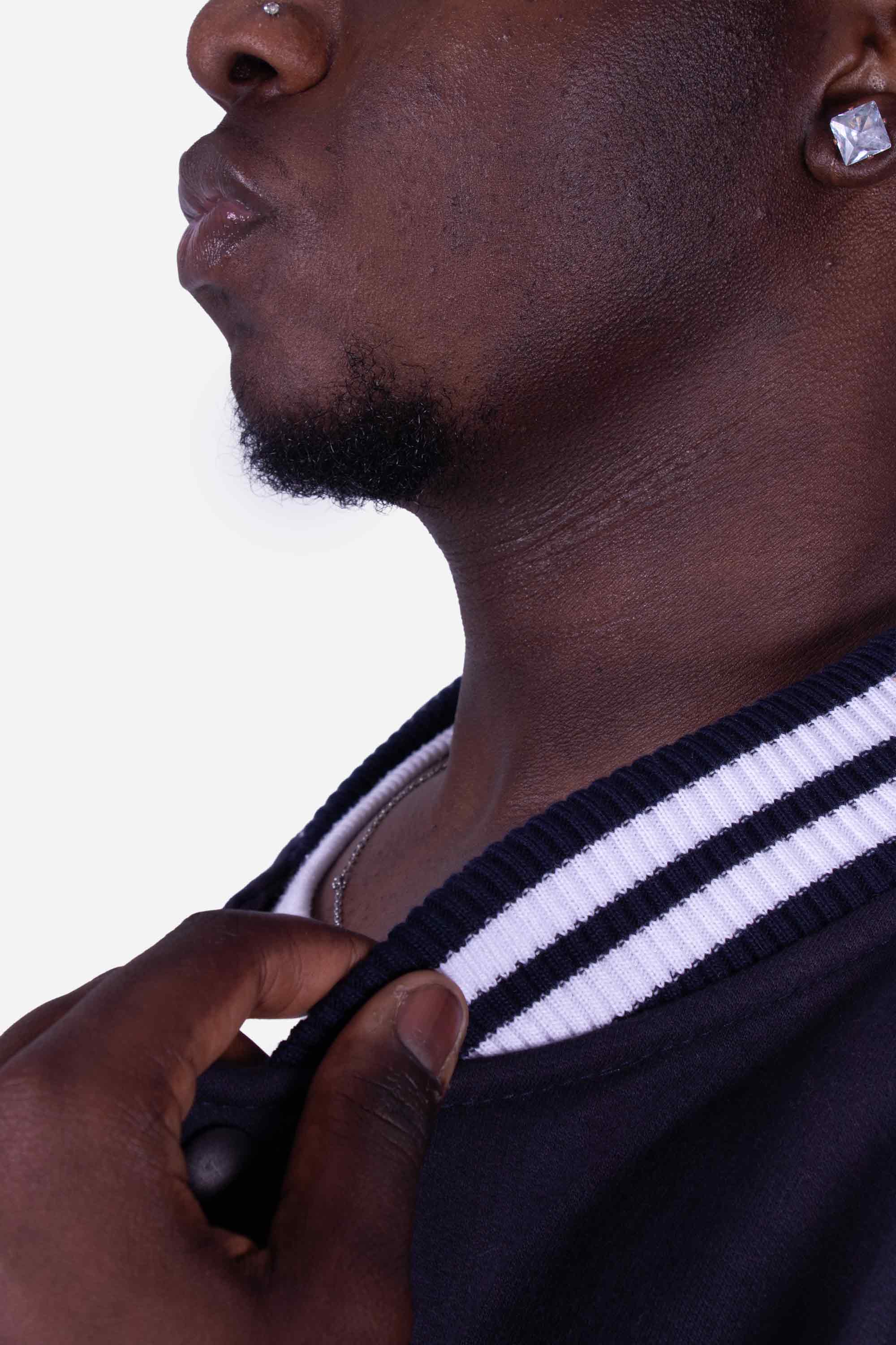 Jaqueta Compton College Bordada Azul Marinho