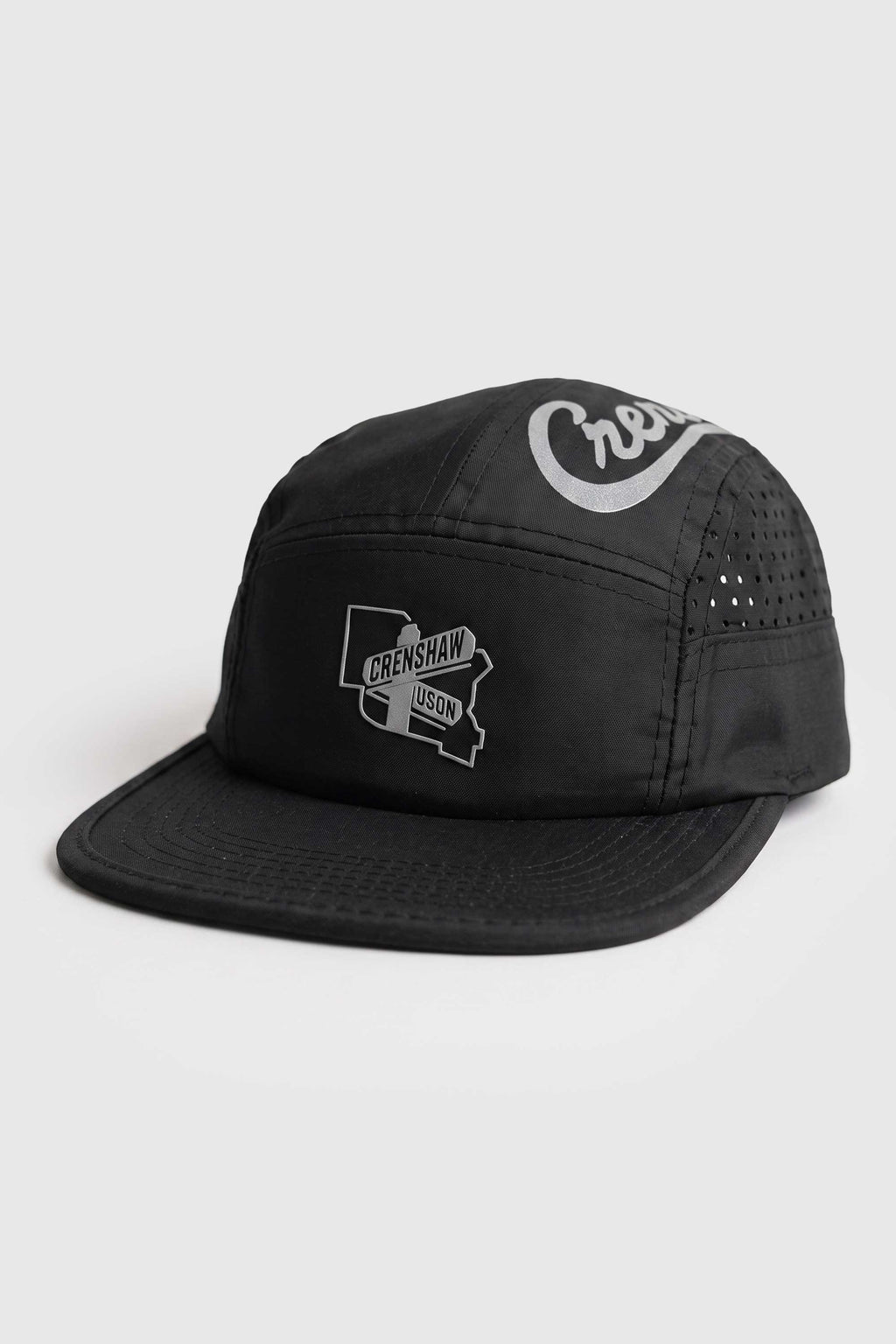 Boné Five Panel Crenshaw Logo Emborrachado Refletivo - Preto