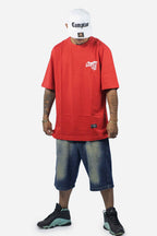 Camiseta Compton Oversized Bullet Vermelha
