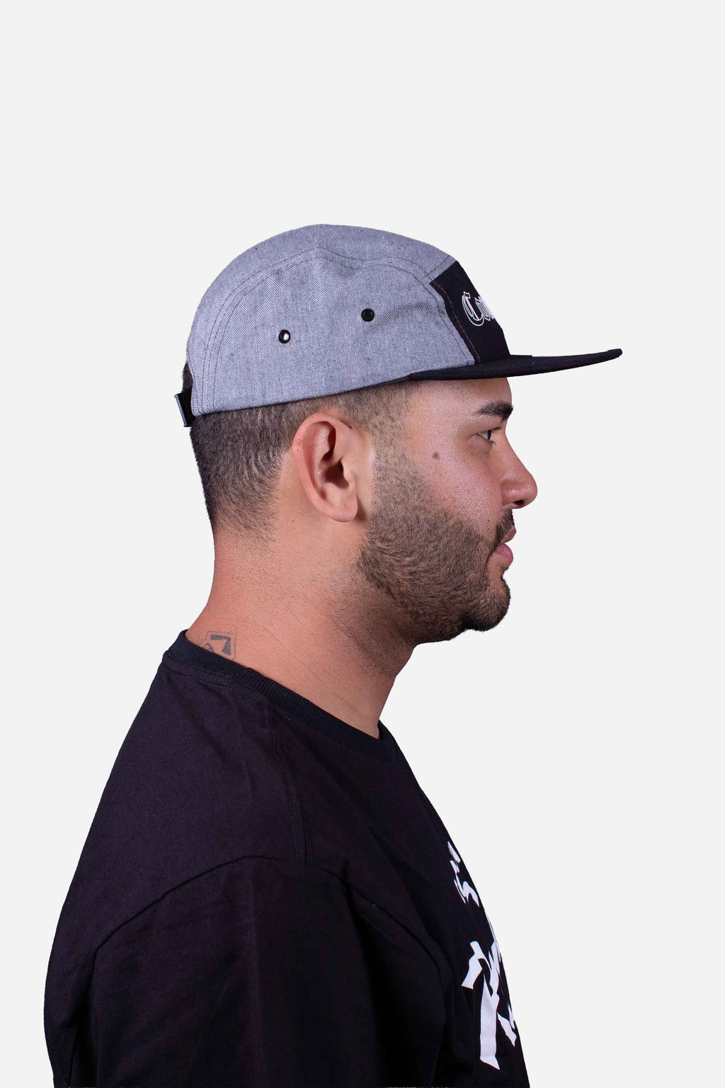 Boné Five Panel Collab Starter X Compton Los Angeles Cinza