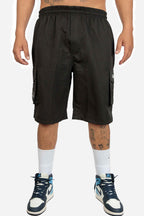 Bermuda Cargo Compton Elástico Ripstop Preta