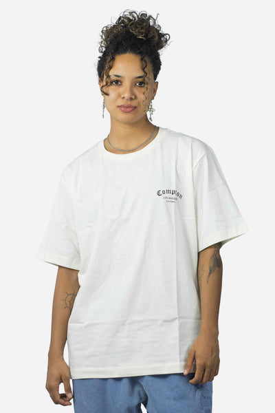 Camiseta Compton Oversized Los Angeles Flag Off White