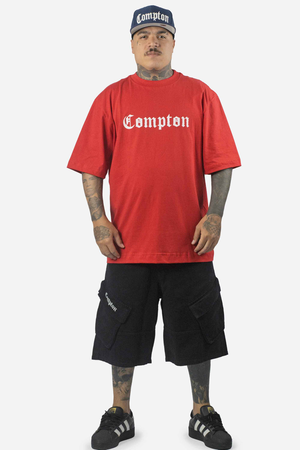 Camiseta Compton Oversized New Logo Furtacor Vermelha