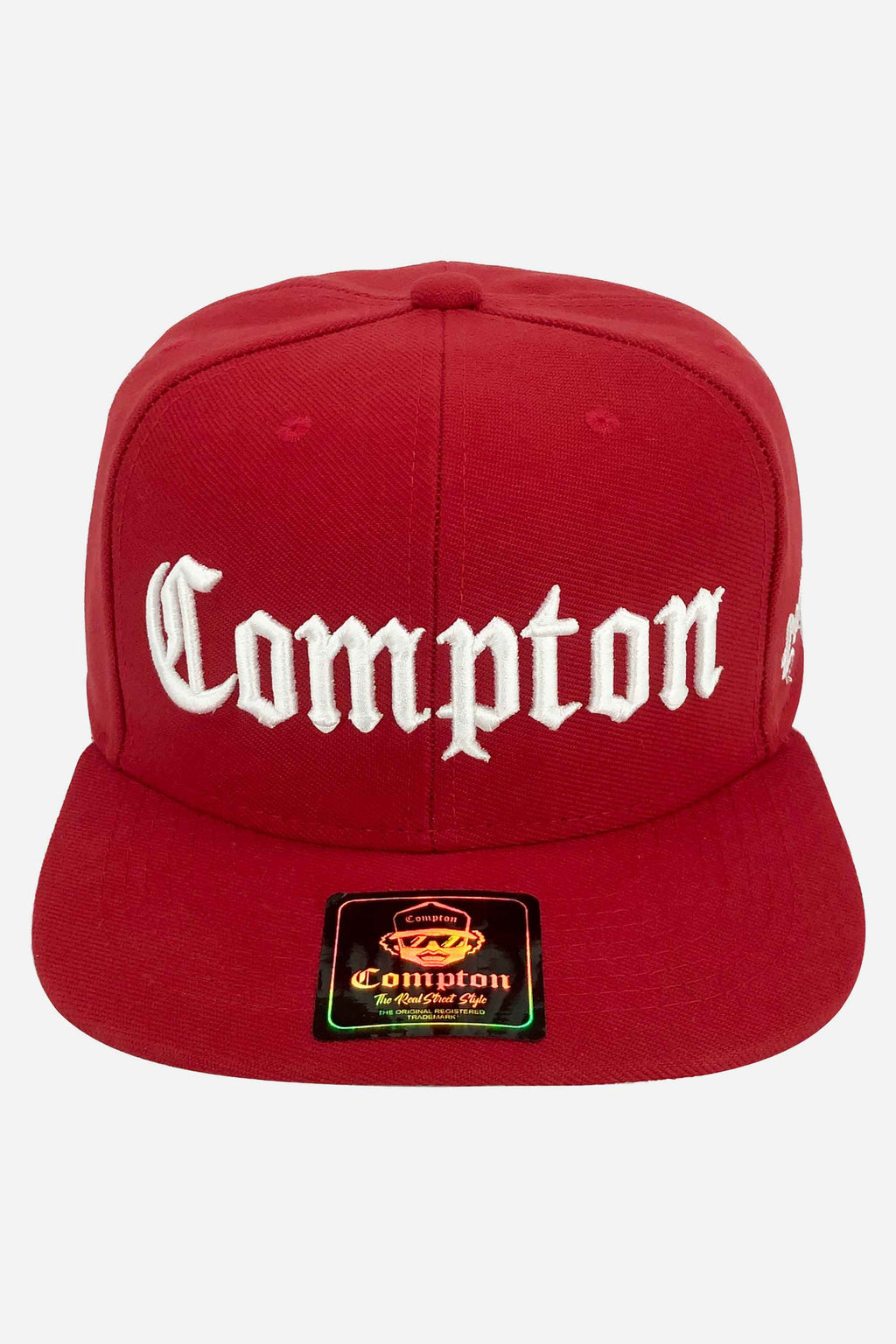 Boné Compton Aba Reta Snapback Classic Vermelho