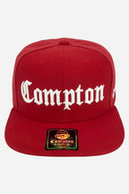 Boné Compton Aba Reta Snapback Classic Vermelho