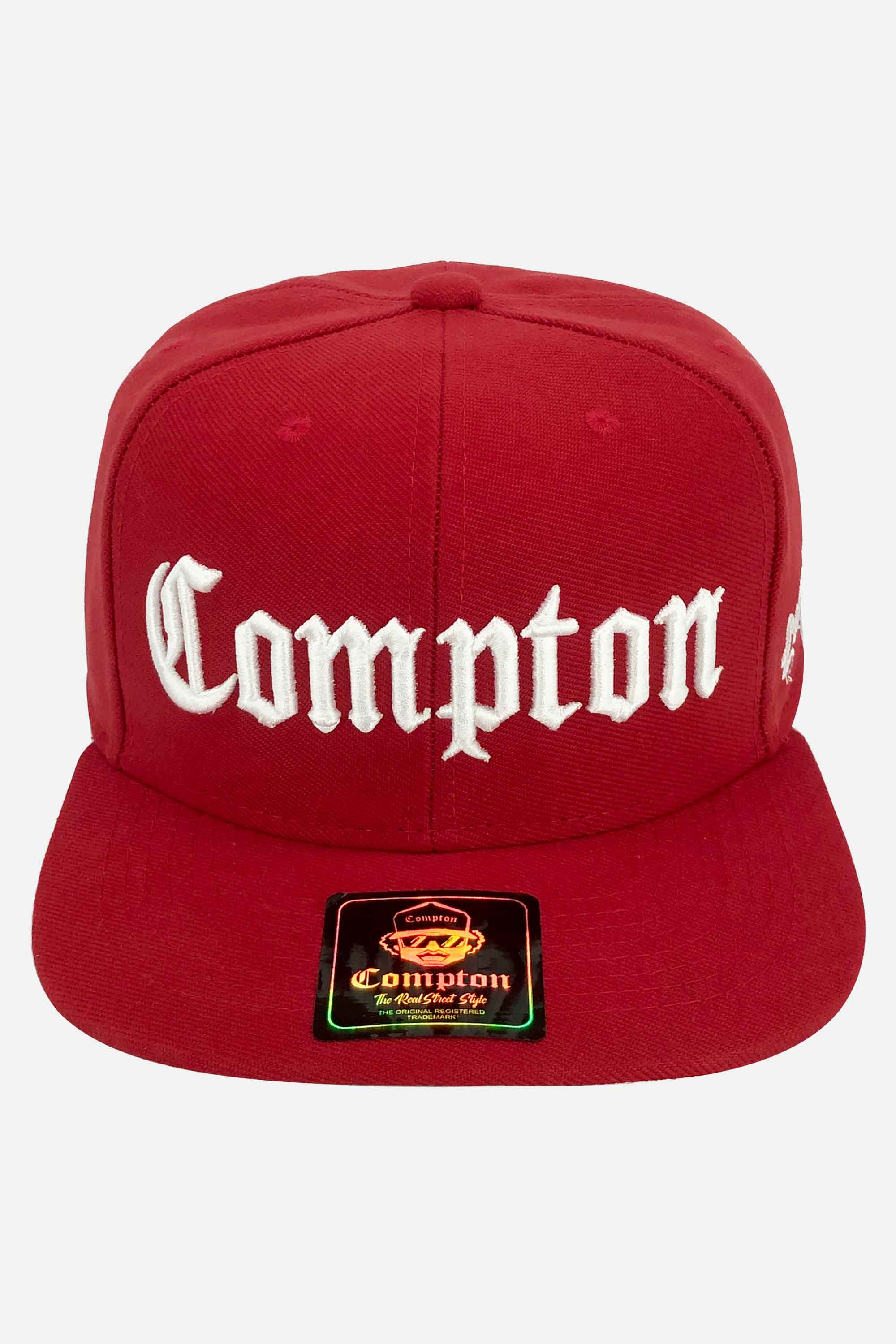 Boné Compton Aba Reta Snapback Classic Vermelho