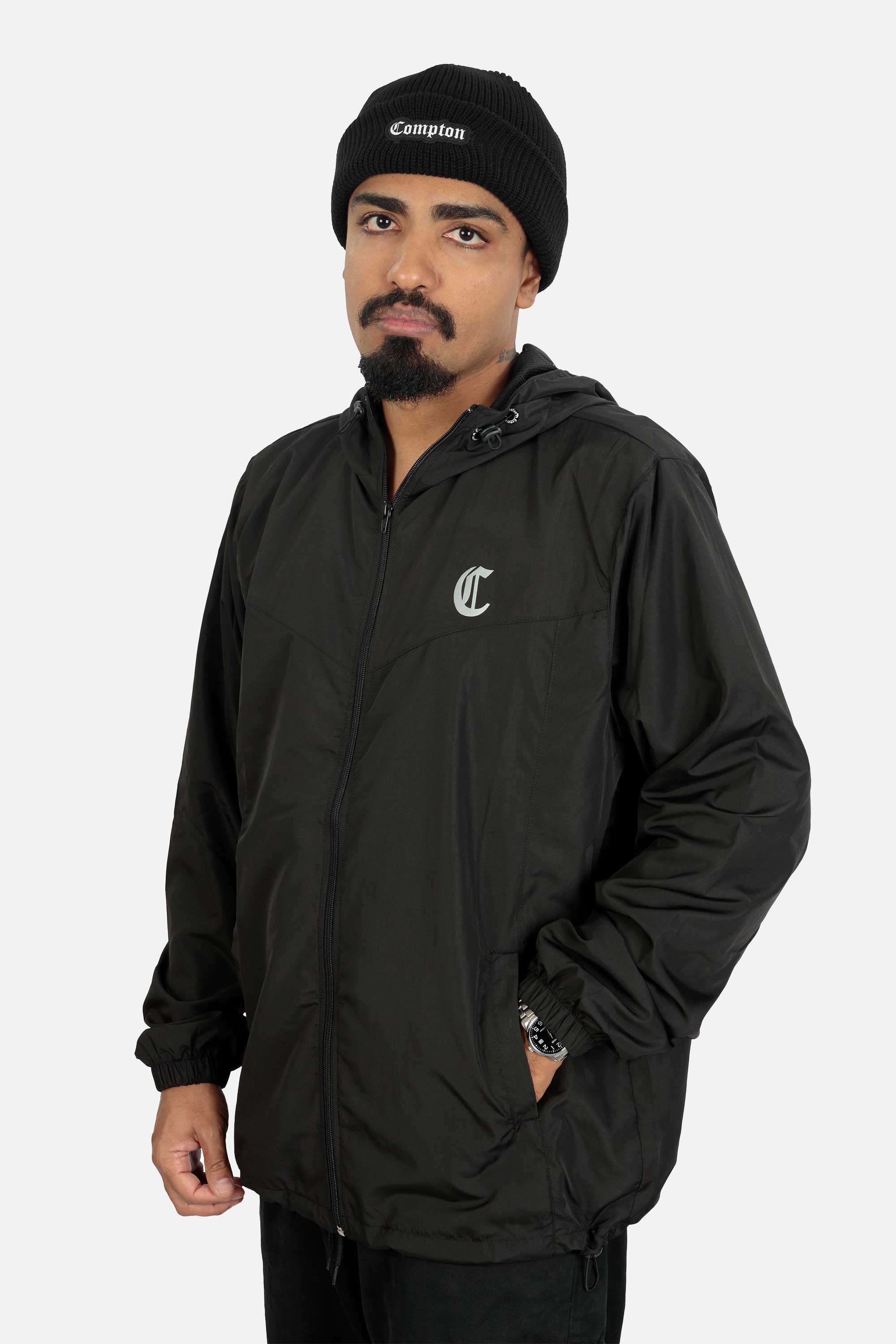 Jaqueta Compton Corta Vento Sport Preta