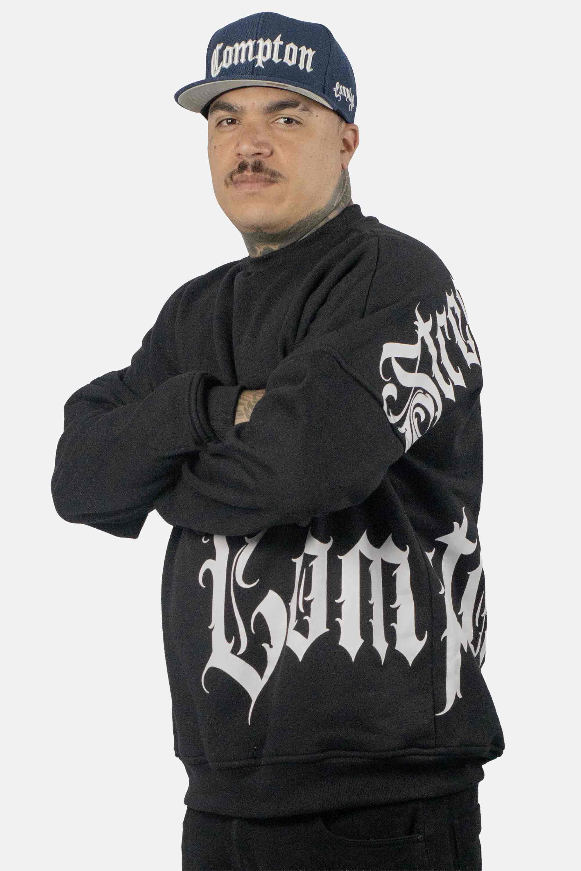 Moletom Compton Careca Morcego Medieval Preto