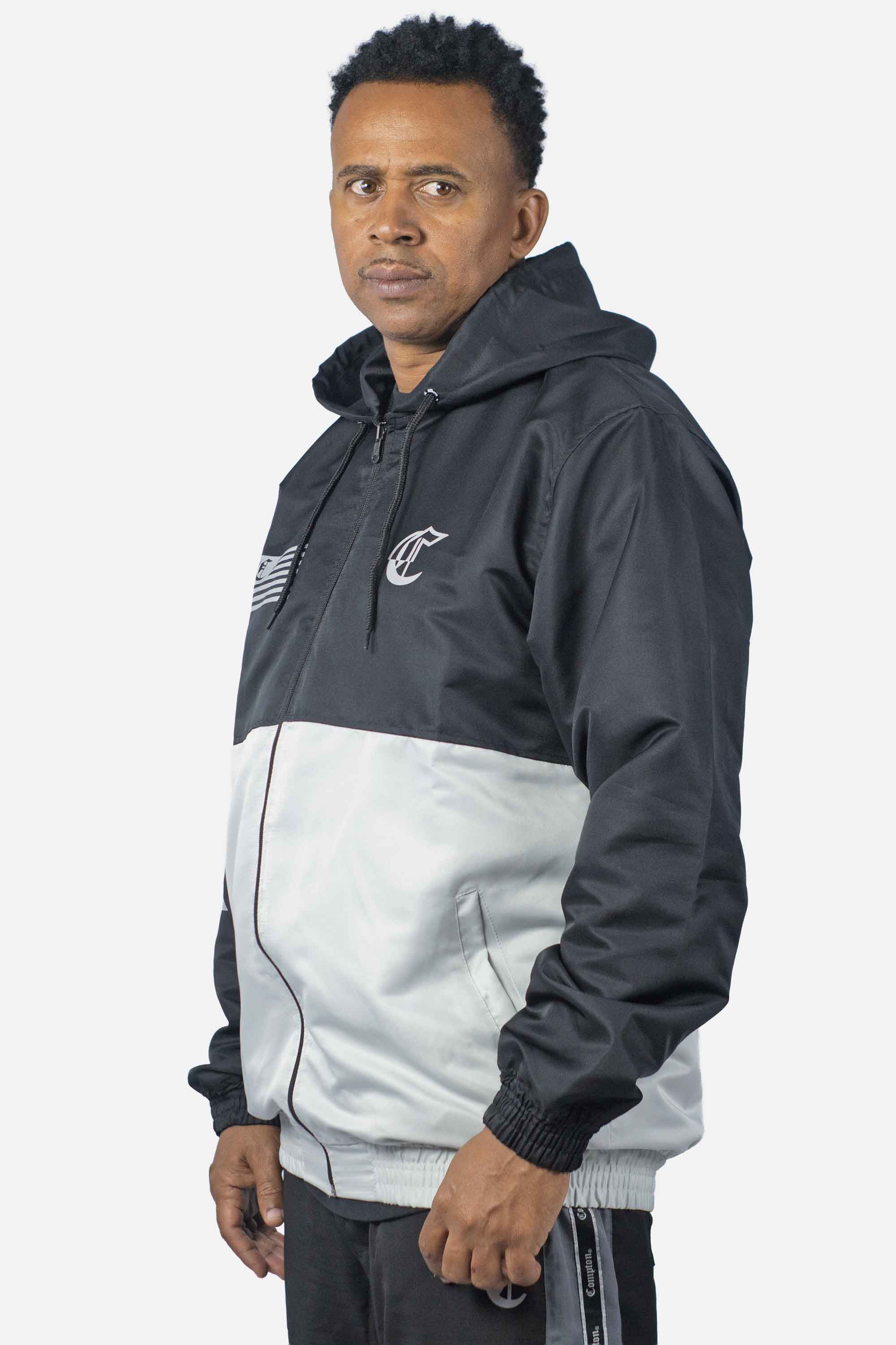 Jaqueta Compton Legacy 2 Cores Preto/Cinza Claro