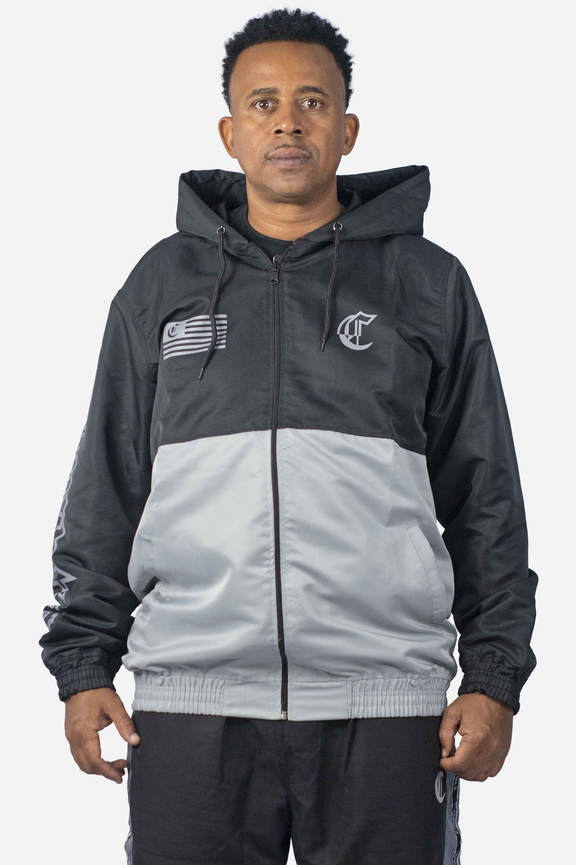 Jaqueta Compton Legacy 2 Cores Preto/Cinza Escuro