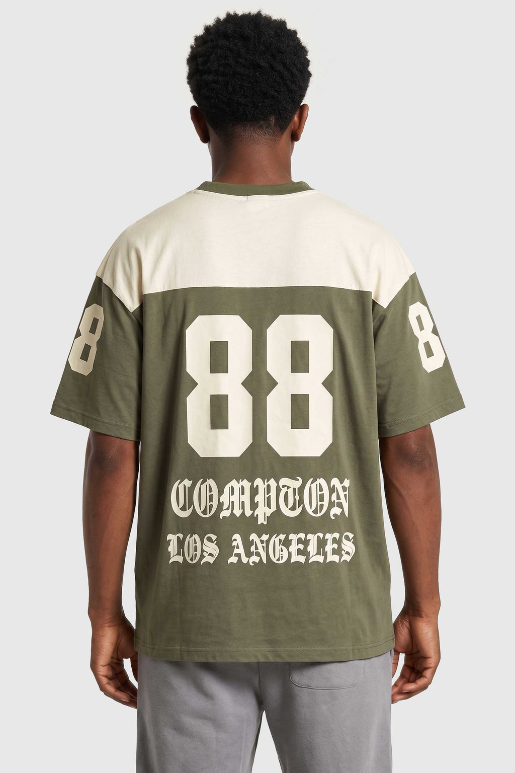 Camiseta Oversized Compton Gang Life - Verde Militar