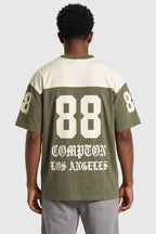 Camiseta Oversized Compton Gang Life - Verde Militar