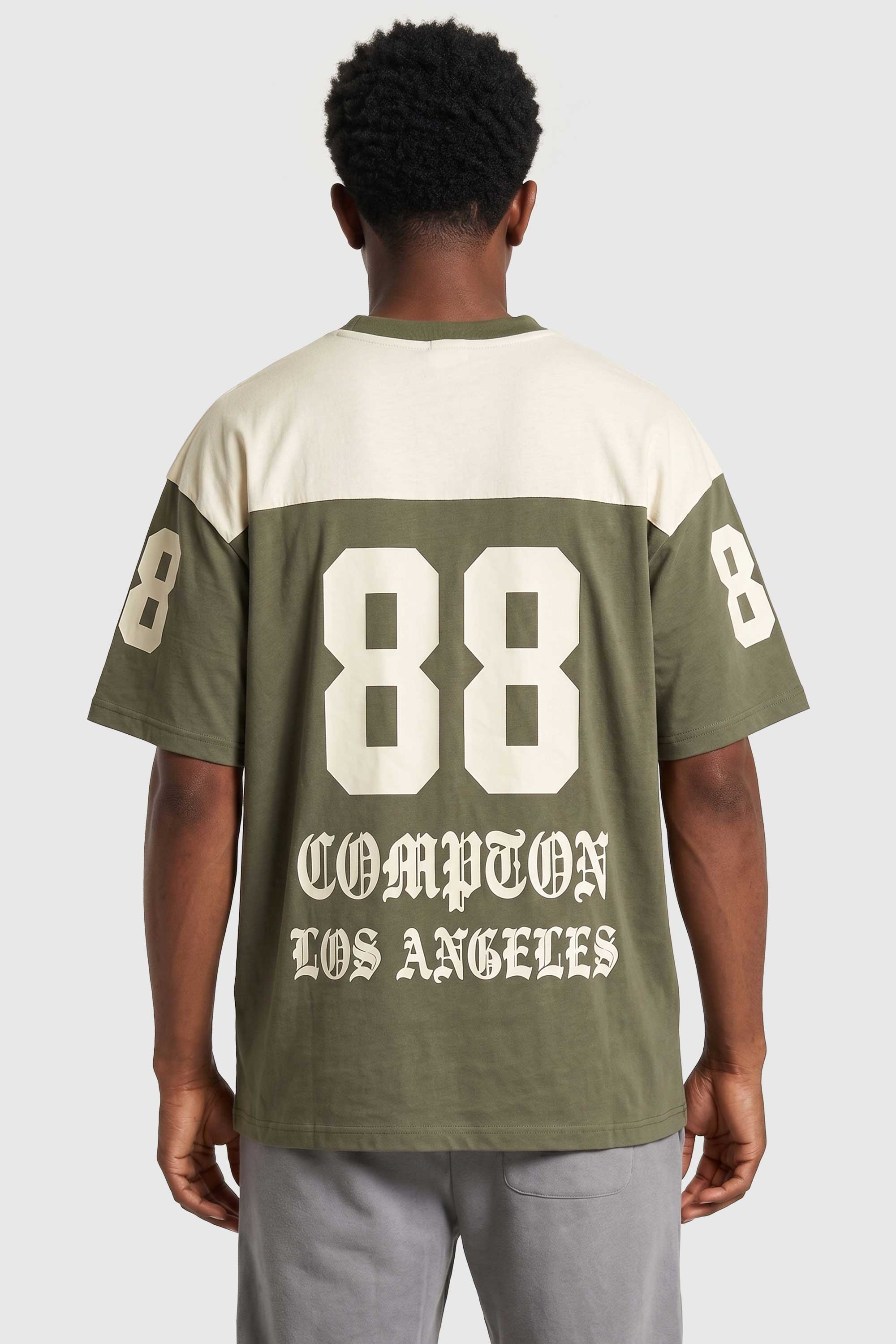 Camiseta Oversized Compton Gang Life - Verde Militar