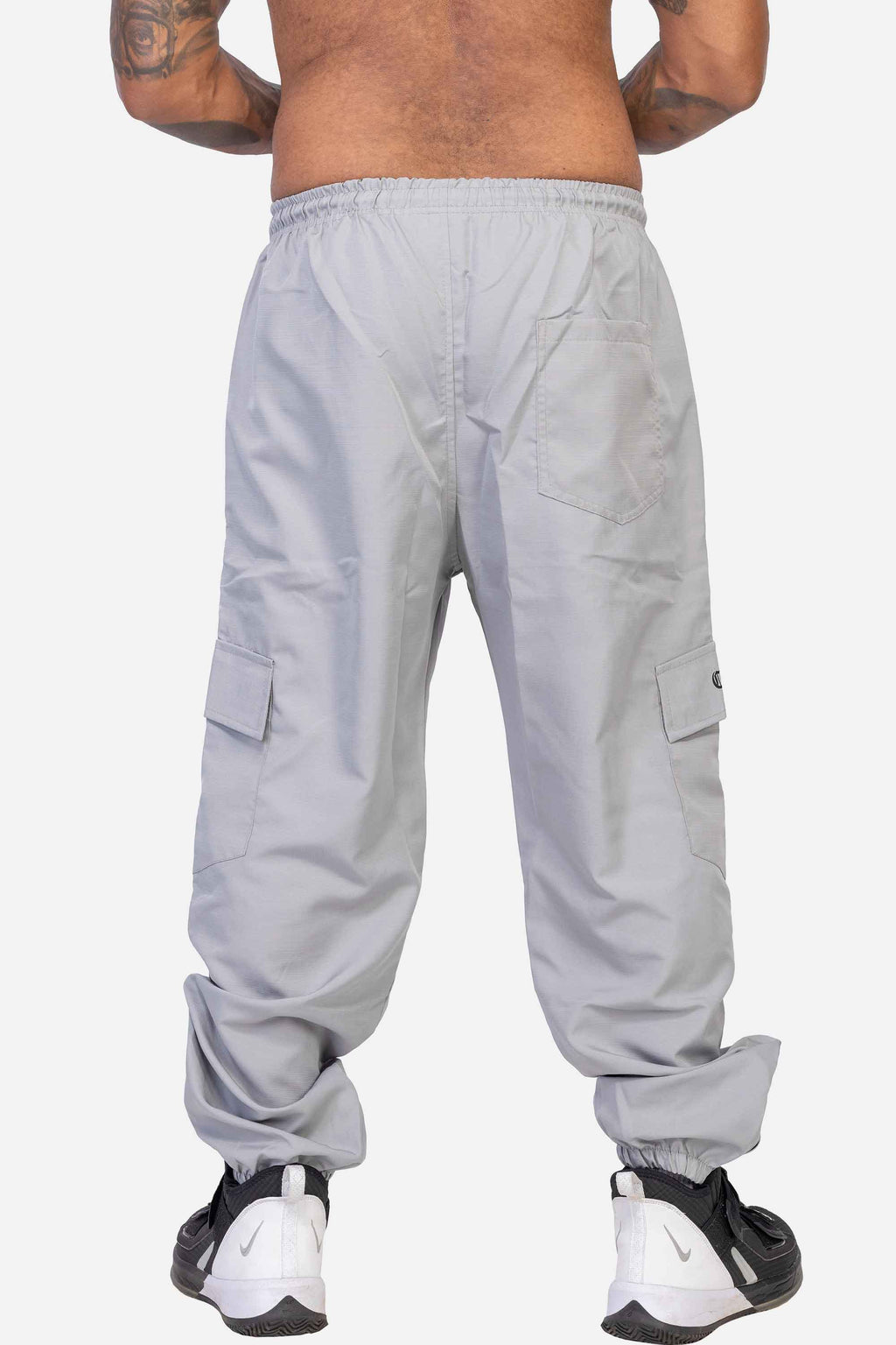 Calça Cargo Compton Ripstop Com Zíper Cinza