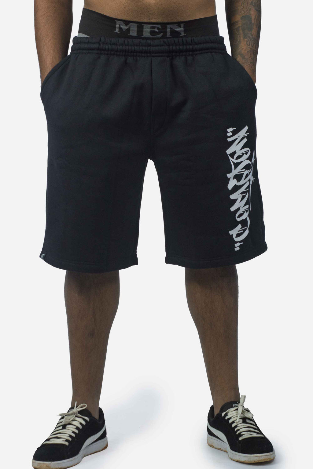 Bermuda Moletom Compton Drop Drained Preta