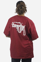 Camiseta Compton Oversized Fatal Weapon Vinho