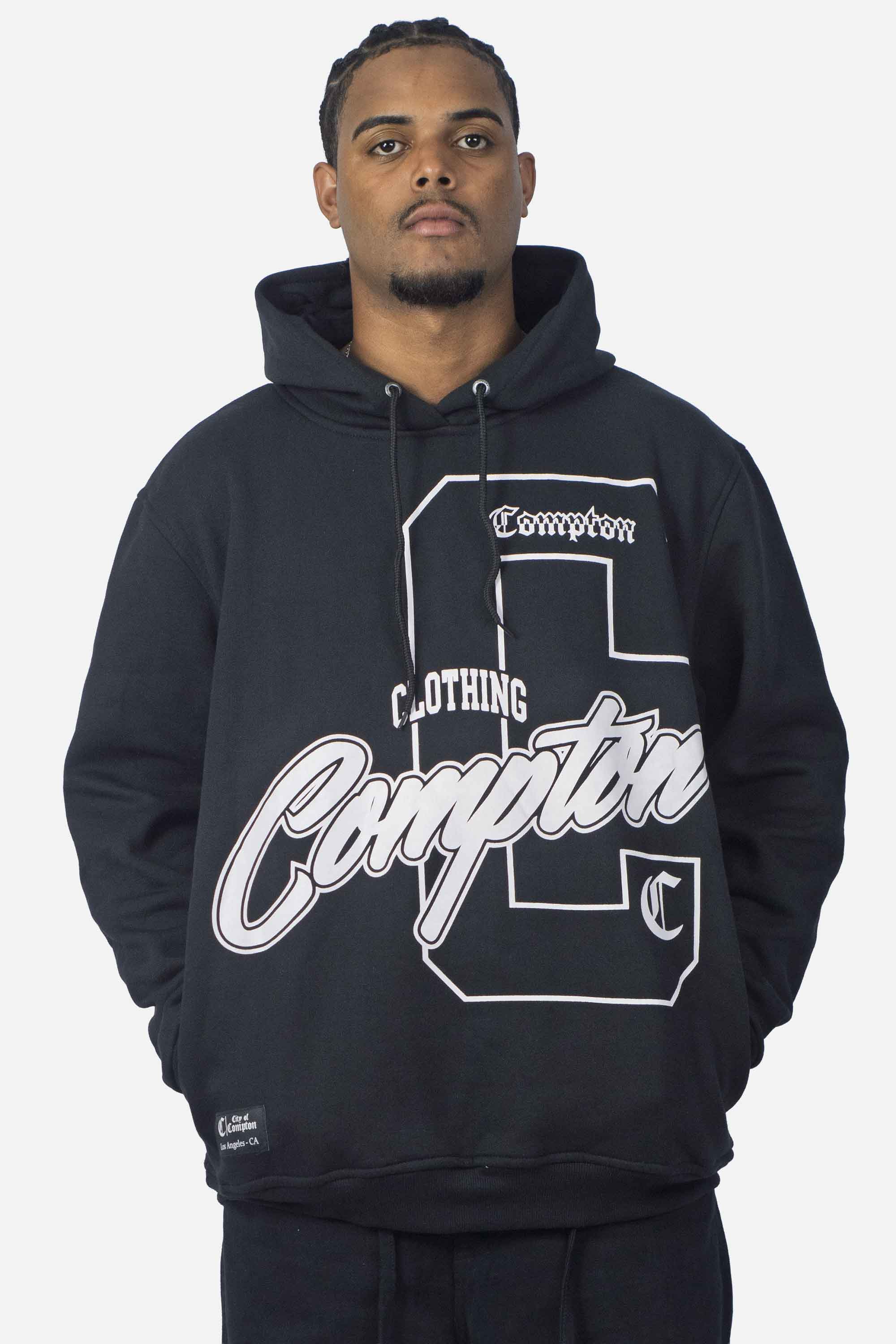 Moletom Compton Canguru Hood Certified Preto