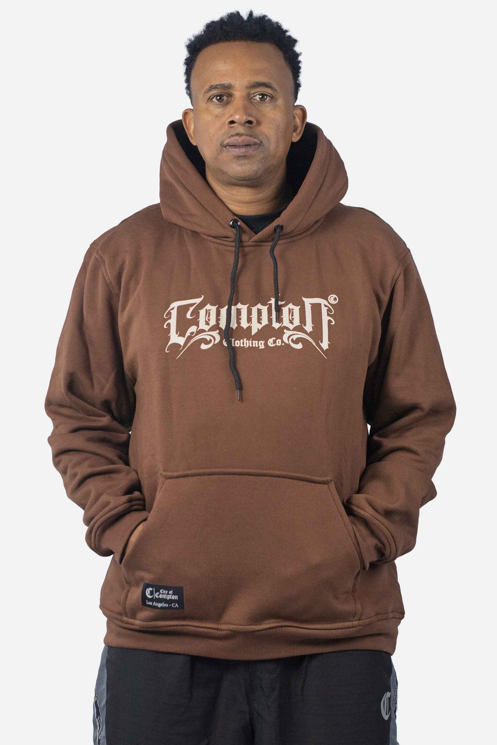 Moletom Compton Canguru Medieval Marrom