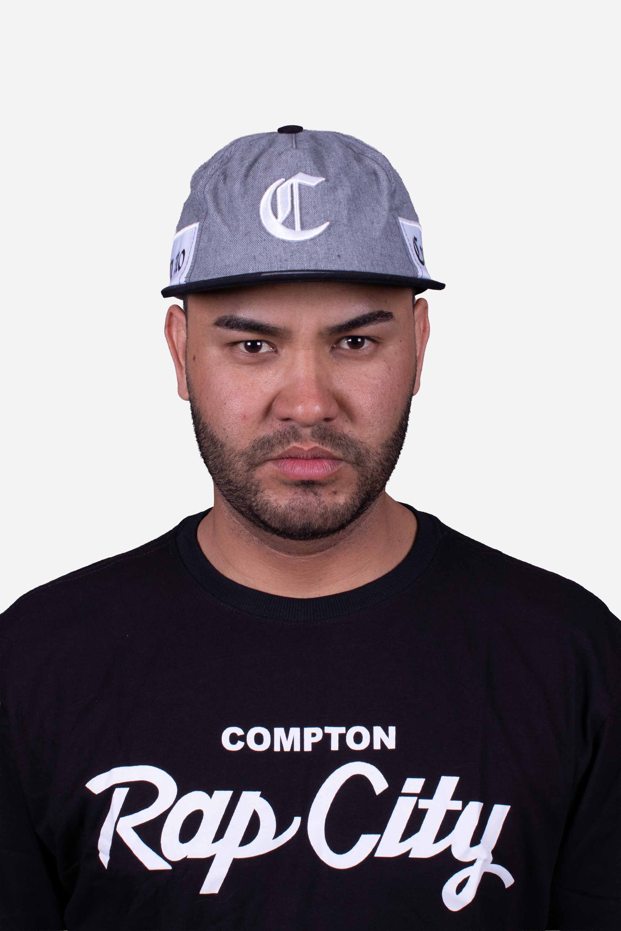 Boné Five Panel Collab Starter X Compton Desestruturado Cinza