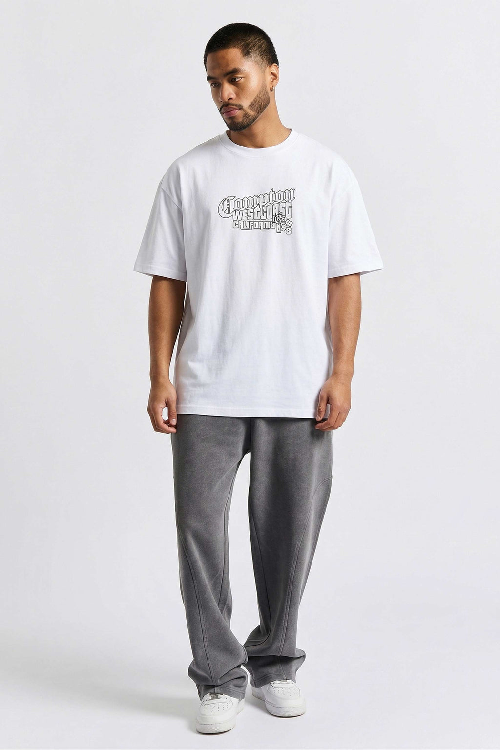 Camiseta Compton Oversized Boyz'N The Hood Branca