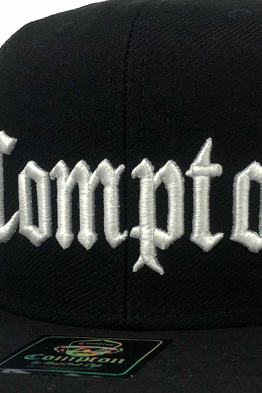 Boné Compton Aba Reta Classic Fechado Preto