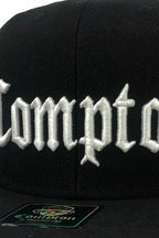 Boné Compton Aba Reta Classic Fechado Preto