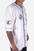 Camisa De Botão Baseball Compton Logo Off White - COMPTON