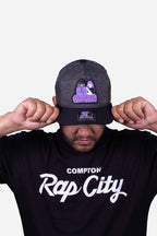 Boné Aba Curva Collab Starter X Compton X Pinkill Cinza