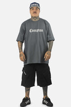 Camiseta Compton Oversized Classic Cinza